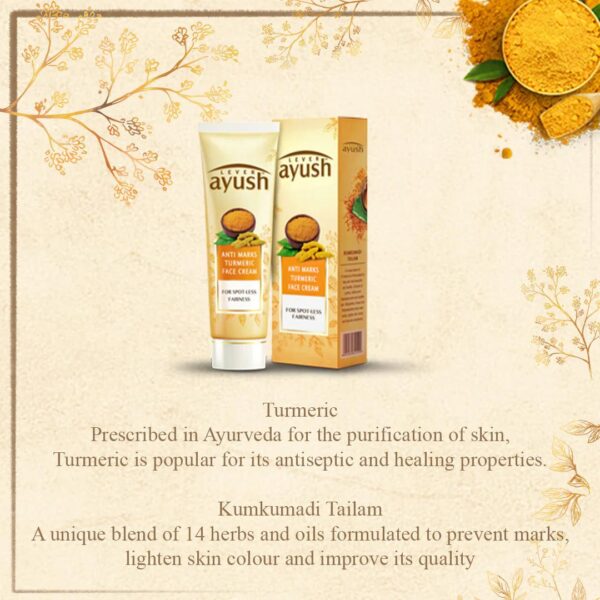 Ayush Anti Marks Turmeric Face Cream | Ayurvedic - Image 4