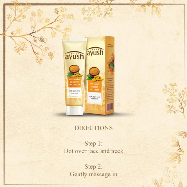 Ayush Anti Marks Turmeric Face Cream | Ayurvedic - Image 2